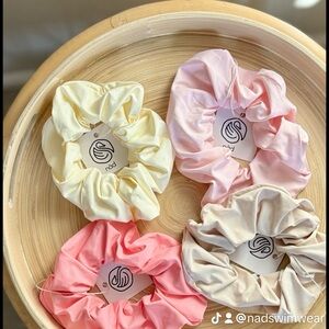 Scrunchies - Pink, Yellow, Cream